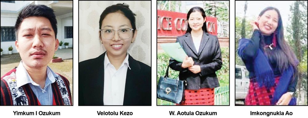 (From Left to Right) Yimkum I Ozukum, Vevotolu Kezo, Imkongnukla Ao and Aotula Ozukum.